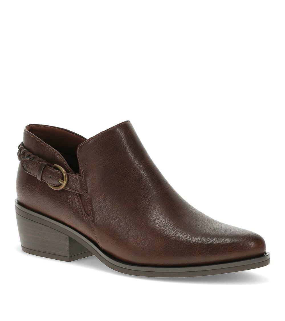 NEW! BARETRAPS PALMER BELTED WOMEN’S ANKLE BOOTIE Brown Croco US 9.5M